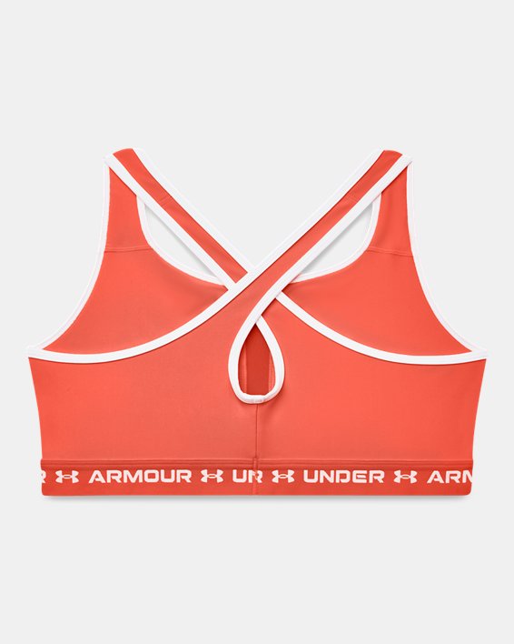Soutien-gorge Armour® Mid Crossback Sports pour femmes, Orange, pdpMainDesktop image number 3